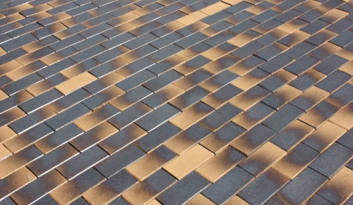 Тротуарный кирпич «ABC-Klinkergruppe» Leder black 200х100х40